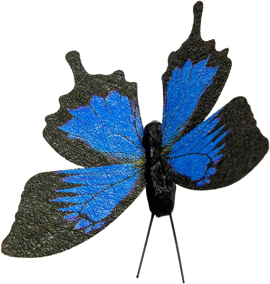 Berfutall-Artificial 3D Butterfly Party Decorations Set of 12 with Clip 12 Color Ornaments for Christmas Tree (12Color I)