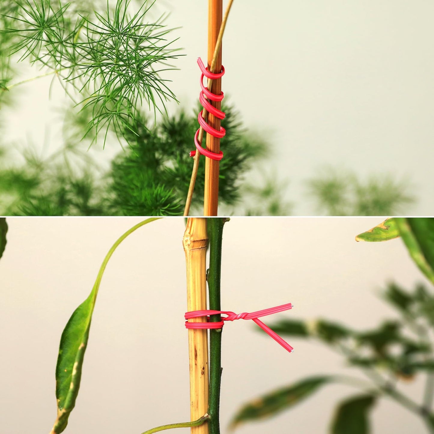 300 Pcs 6 inch Red Plastic Twist Ties, Cable Ties, for Bags, Gardening Tools