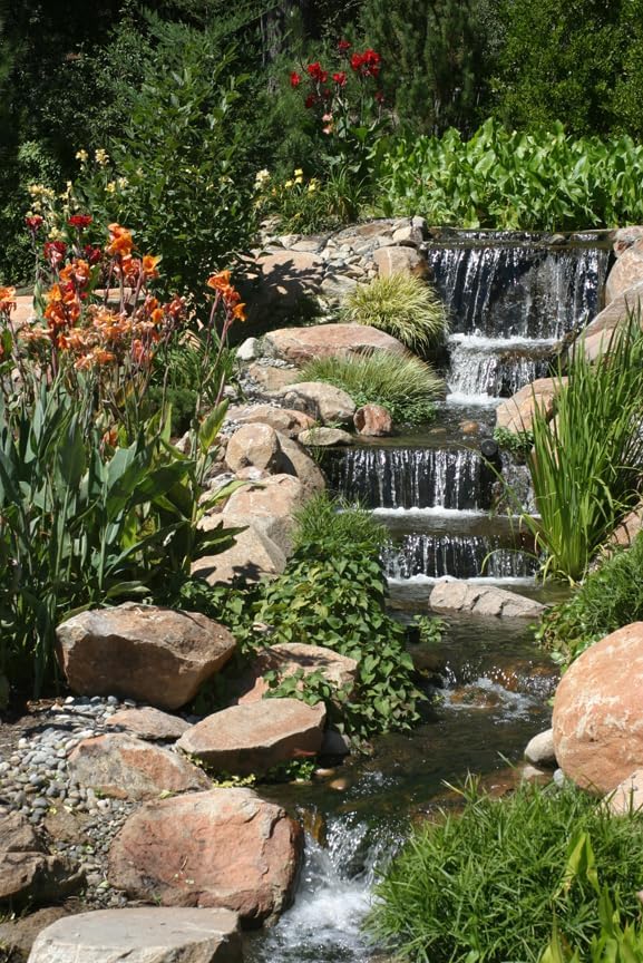 HALF OFF PONDS Pond Free Cascade 4100 Waterfall Kit with 10' x 25' EPDM Liner and 4,100 GPH Pump - PMDP6