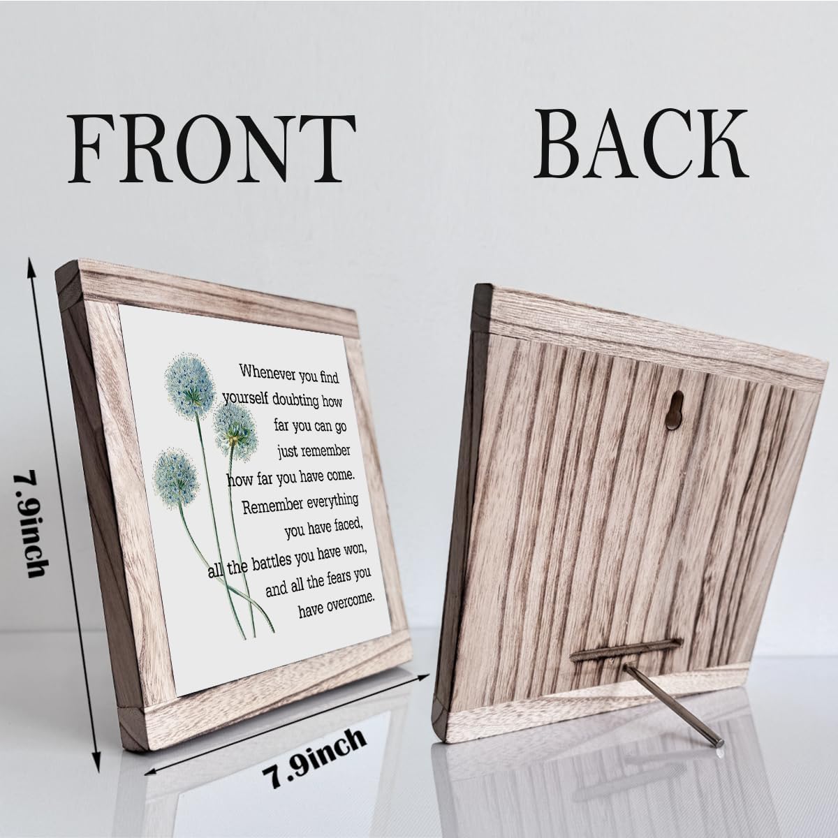 Inspirational Quote Wood Plaque Sign, Inspirational Wall Décor, Be Brave Sign, Whenever You Find Yourself... Boho Office Décor, Motivational Desk Décor, Quotes Wall Décor, Inspirational Gift 7.9inch