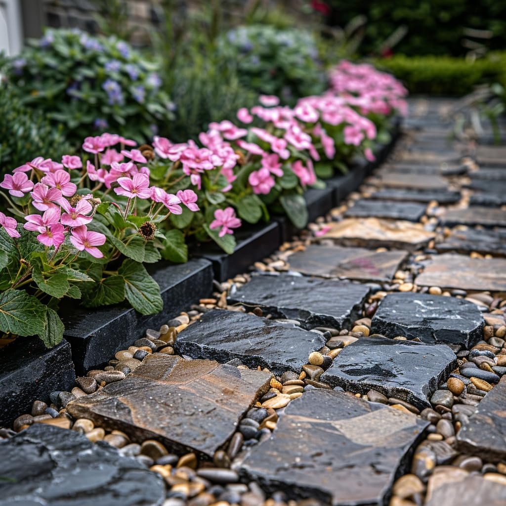 HappyFiller Natural Pebbles Polished Rocks Stones Mixed Color for Aquarium Gravel,Fish Turtle Tank,Outdoor Indoor Plants Top Dressing,Garden Landscaping,Home Vase Filler Decoration,18 LB