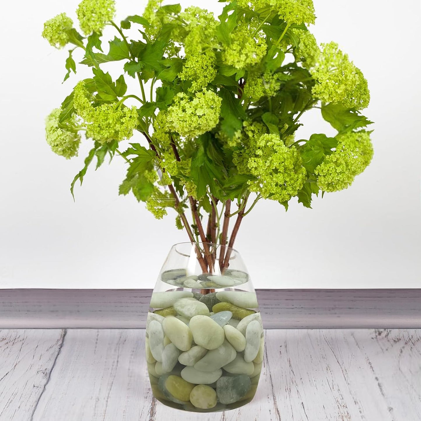 20 lbs Jade River Rocks for Landscaping, 1-2 Inch Decorative Pebbles River Stones for Plants Indoor, Vases, Yard, Crafting and Garden