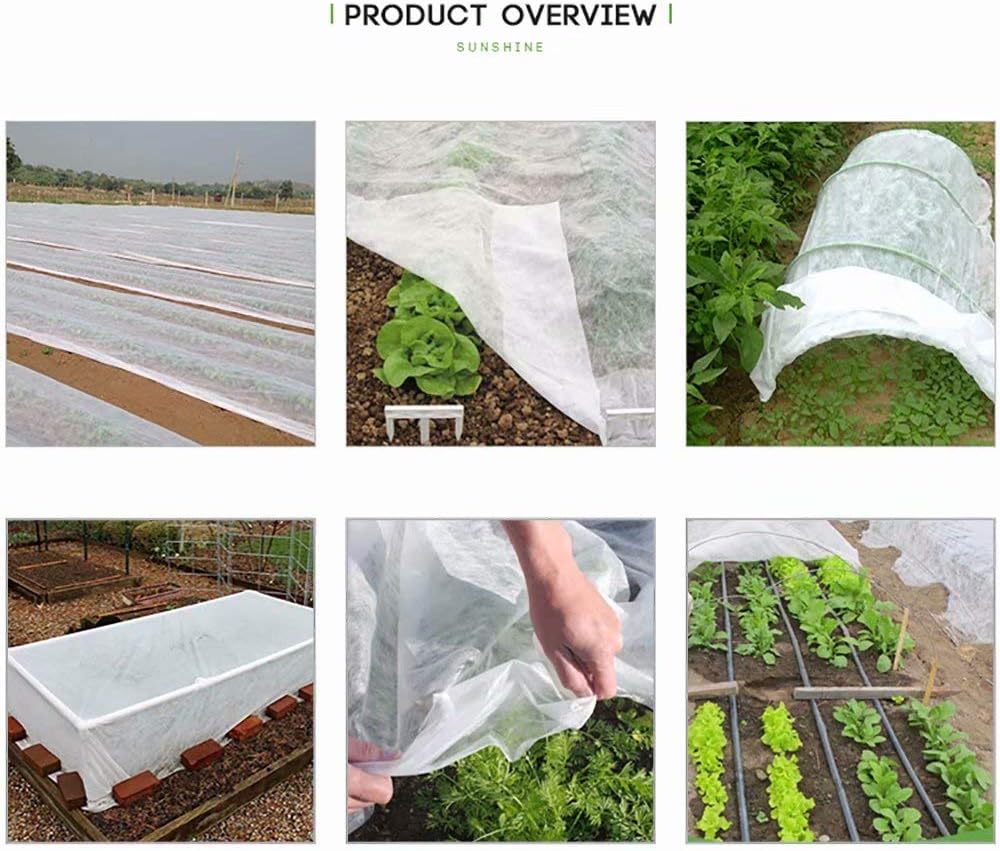 Agfabric Plant Covers Freeze Protection 5'x25' 0.55oz Frost Blankets for Plants Plant Frost Protection Covers Garden Winter Frost Pests Protection,White