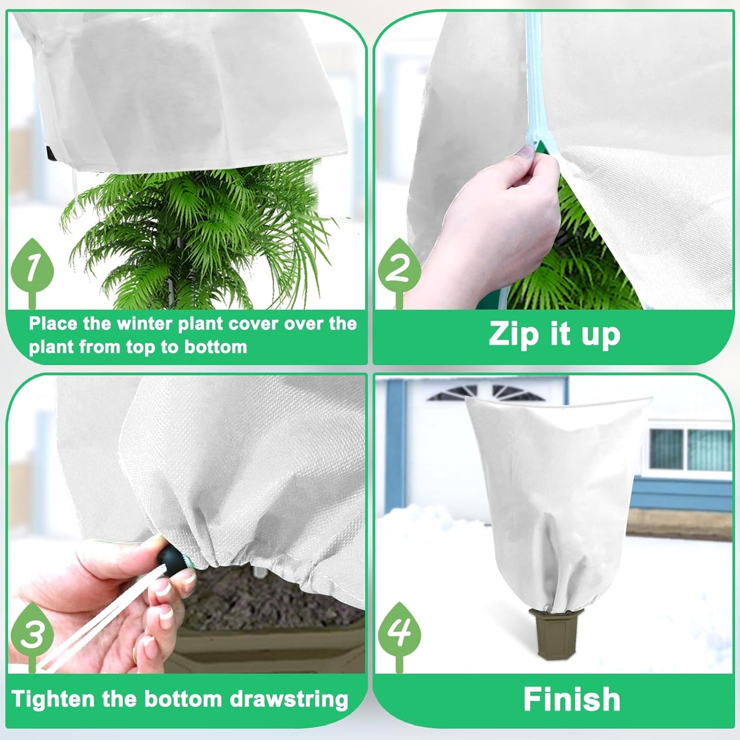 DQS Plant Covers Freeze Protection, 78.7" x94.4" Winter Frost Protection Blankets Frost Cloth,Suitable for Outdoor Winter Frost, Cold Weather, shrubs, Trees, Jackets, and coverings