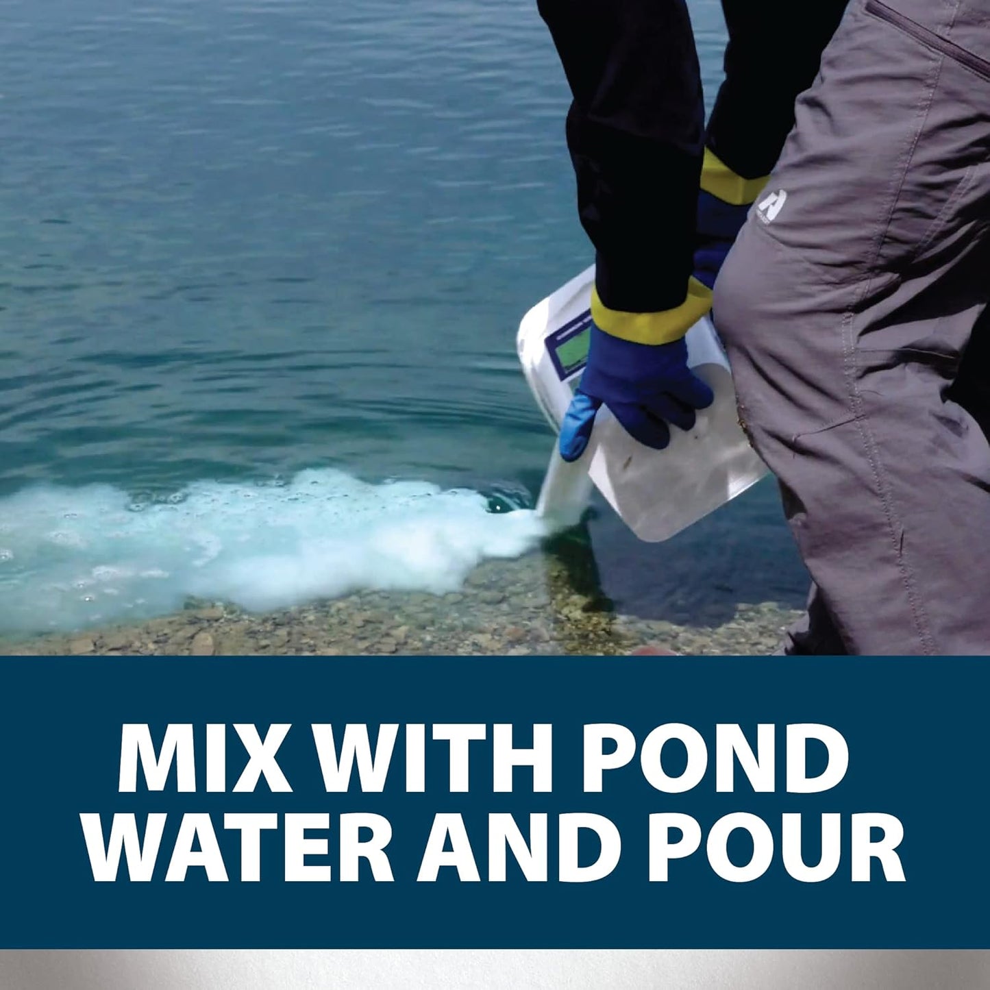 Airmax Wipeout Pond Weed Defense, Herbicide & Aquatic Weed Control, Controls Duckweed & Other Unwanted Submerged & Floating Vegetation, Easy-to-Use & Long Lasting, All-Season Treatment - 8 Ounce