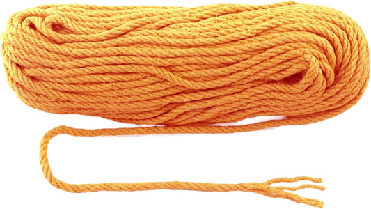6mm x 150 Feet Orange Jute Rope, Twine for Gardening Tomato Climbing Plant Tie Floristry Crafts Gift Wrapping Packing Decor