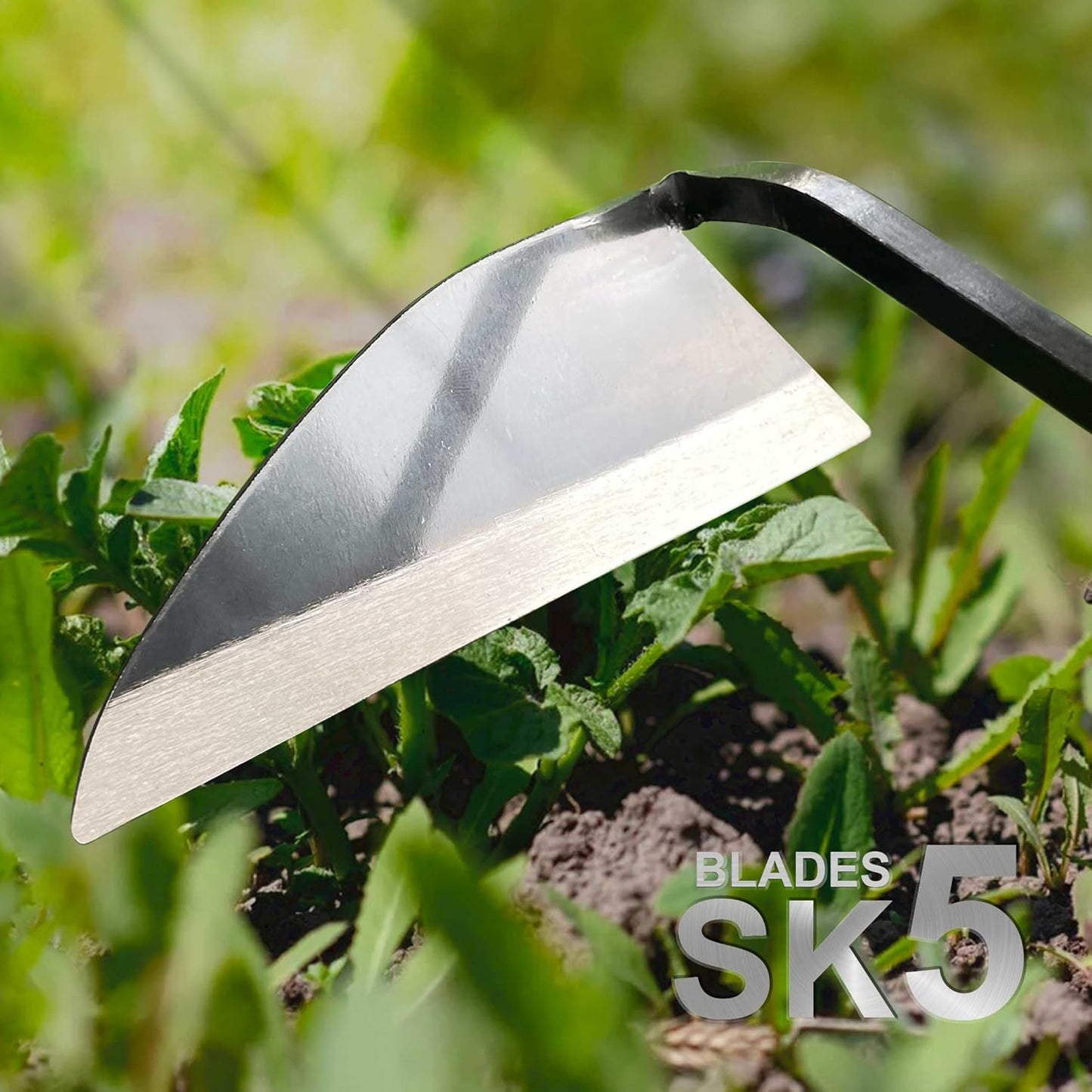 Japanese Wide Blade Garden Tool - Premium Quality Hand Hoes/Weeding Sickle is Very Sharp for Quick Work
