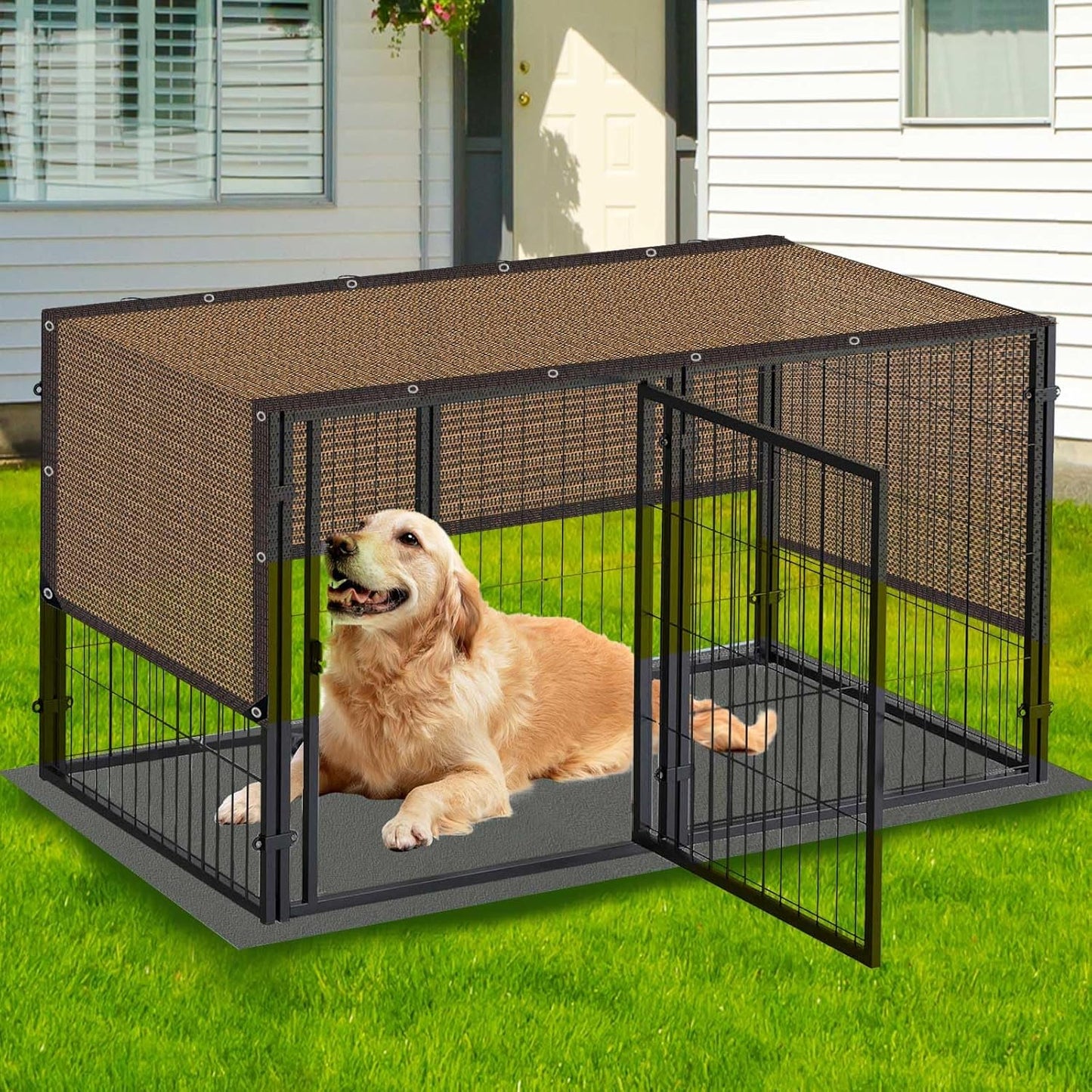 80% Shade Cloth -3x12FT Sunblock Net with Grommet,Lightweight and Durable UV Protection,Shade Cloth for Garden Patio Pergola Balcony Plants Greenhouse Dog Kennel Chicken Coop Outdoor