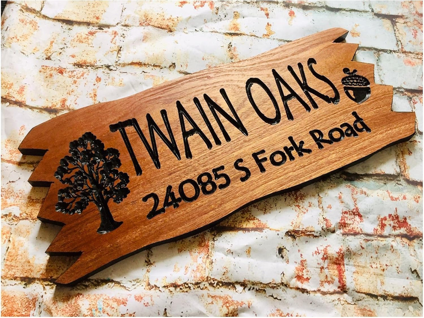 Custom Wooden Signs, Personalized Wood Signs, Custom Wood Signs, Personalized Cabin Signs, Outdoor Wooden Sign, Family Name Signs (Jagged Edge)