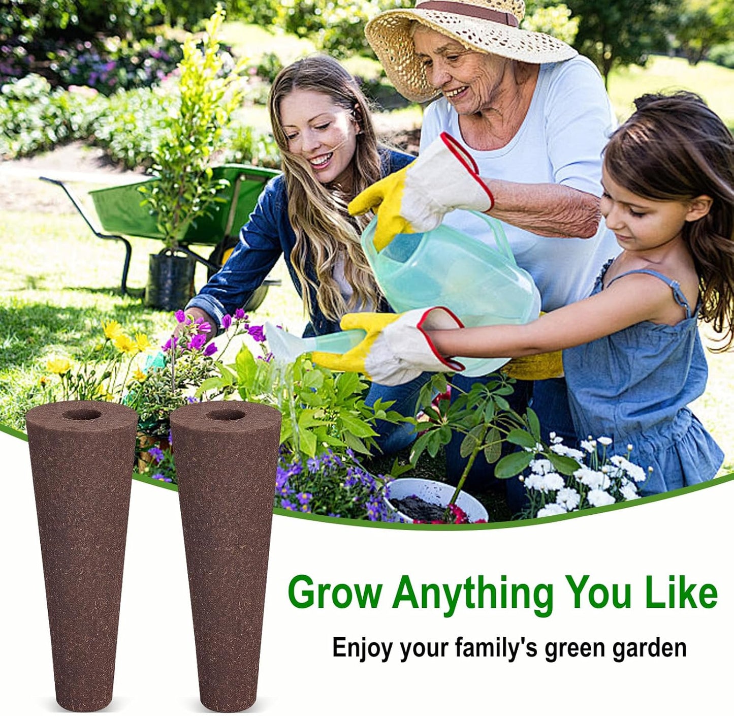 60 Pack Hydroponic Grow Sponges Seed Pods Replacement, Rapid Rooting Nursery Sponges Compatible with Aerogarden & Most Hydroponic System