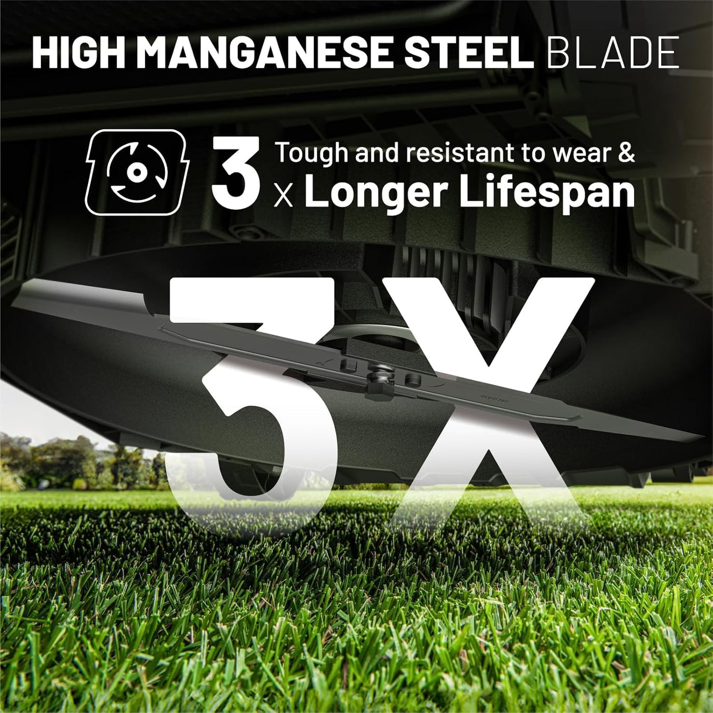 Litheli Lawn Mower 18" Electric Self Propelled for Garden Yards, Lightweight Cordless Lawn Mower Brushless with 6-Position Height Adjustment, 2 x 20V 4.0Ah Battery