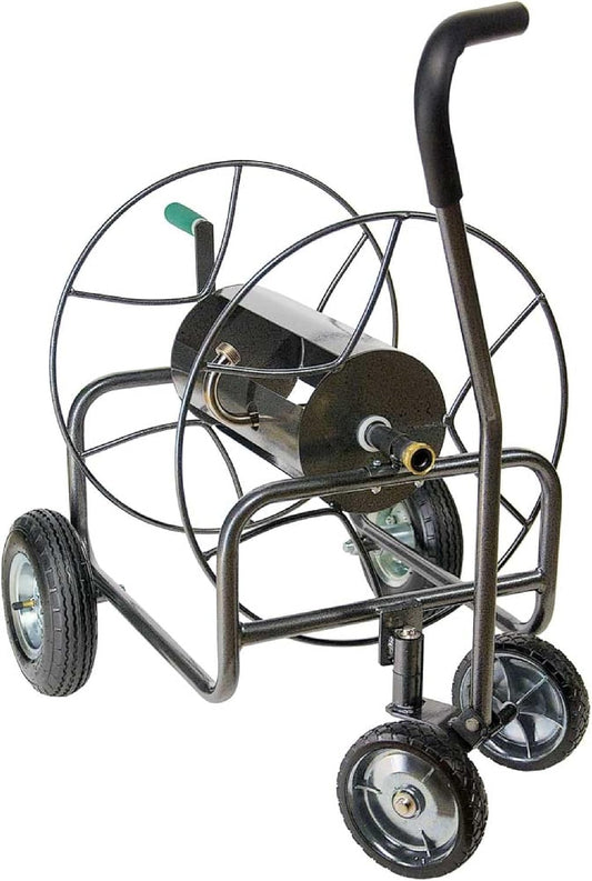 Yard Butler Hose Reel Cart - Heavy Duty Metal with Wheels for Gardens, Lawns, and Outdoor Use, 400 ft