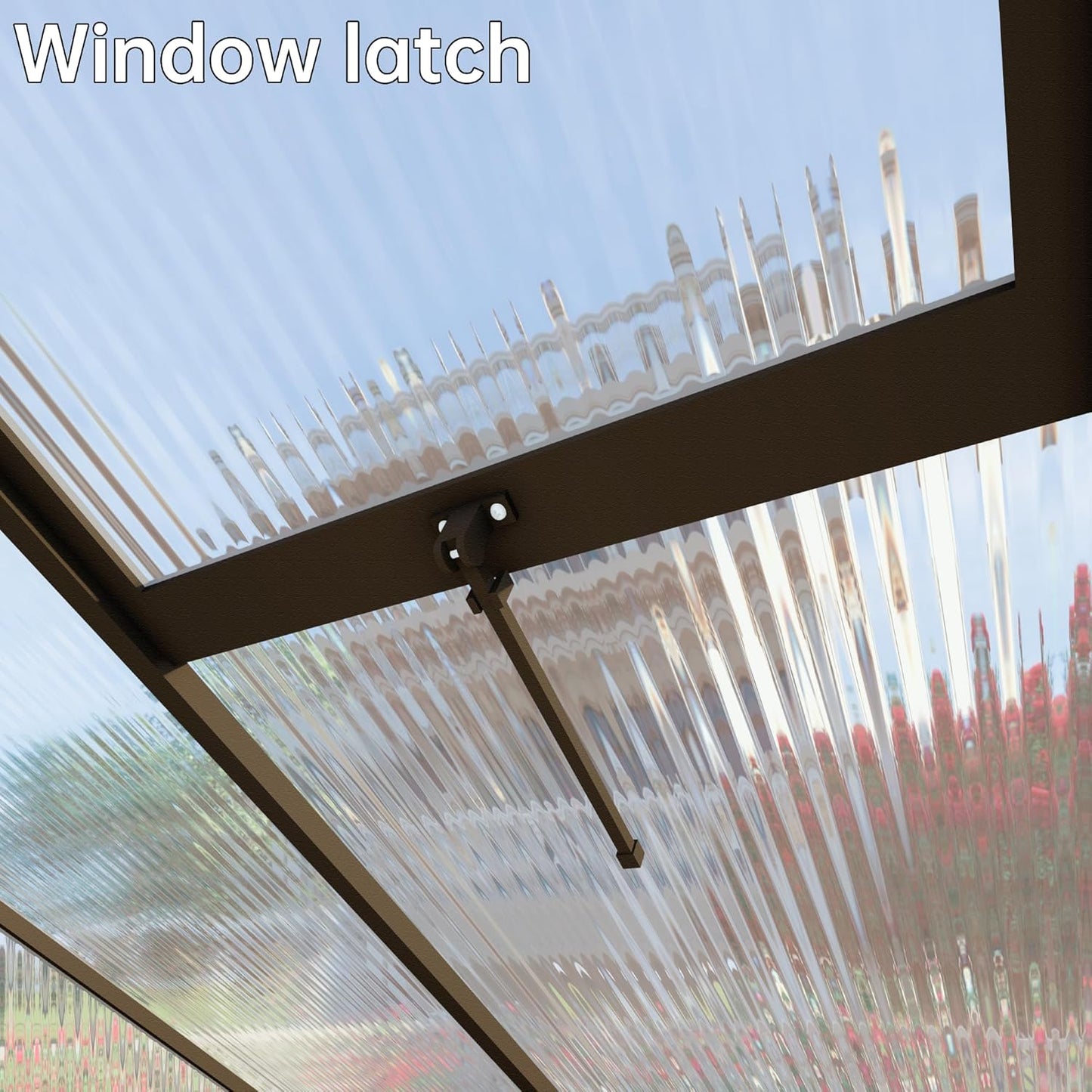 6x6 FT Greenhouse for Outdoors,Green House for Outside,Dark Gray