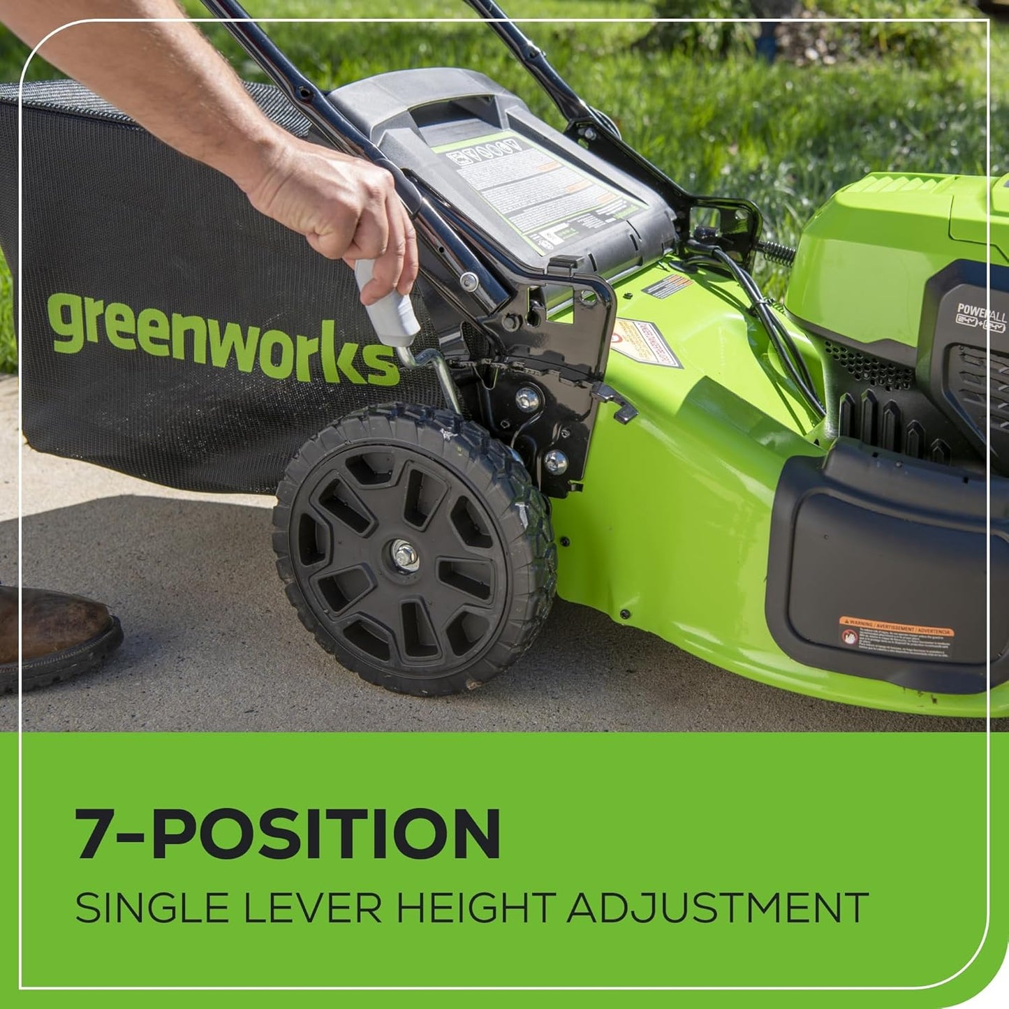 Greenworks 48V (2 x 24V) 20" Brushless Cordless (Push) Lawn Mower (LED Headlight), (2) 4.0Ah Batteries and Dual Port Rapid Charger Included (125+ Compatible Tools)