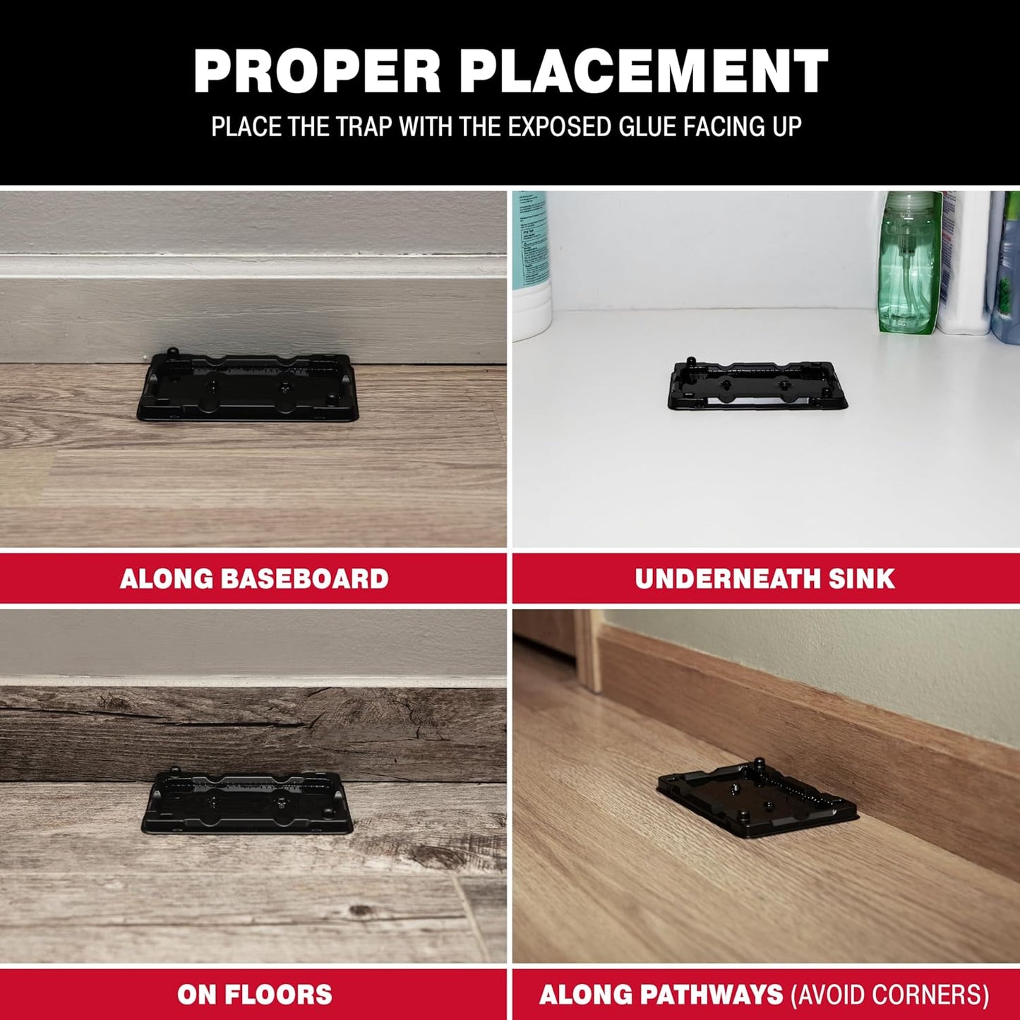 Catchmaster Mouse & Insect Glue Traps 20-Pk, Adhesive Rodent & Bug Catcher, Mouse Traps Indoor for Home, Sticky Glue Boards for Mice and Insects, Pest Control for House & Garage