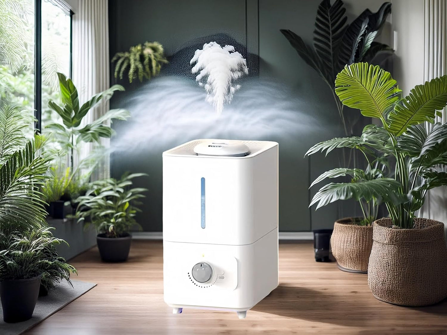 Humidifiers for Plants– Indoor Plant Humidifier with Precise Humidity Control, Grow Tent & Greenhouse Humidifier,6L high-capacity for Grow Tents, Reptile Tanks,Home & office