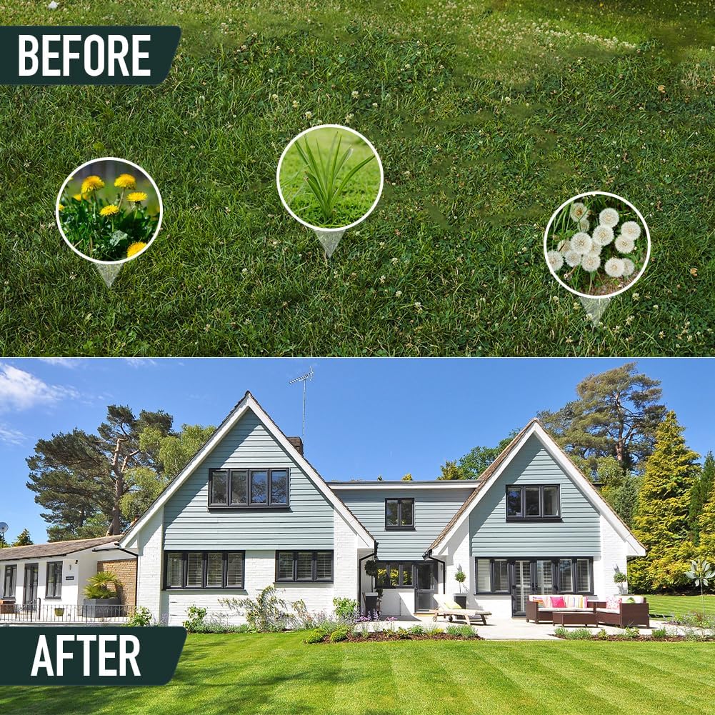 Weed Puller Tool, 50IN Long Handle 4 Claws Stand Up Weeding Tool, Extra Thickened Stainless Steel Shaft Garden Weeder,Remove the Roots of Thistles, Crabgrass, Dandelions, and Blackberries, etc.