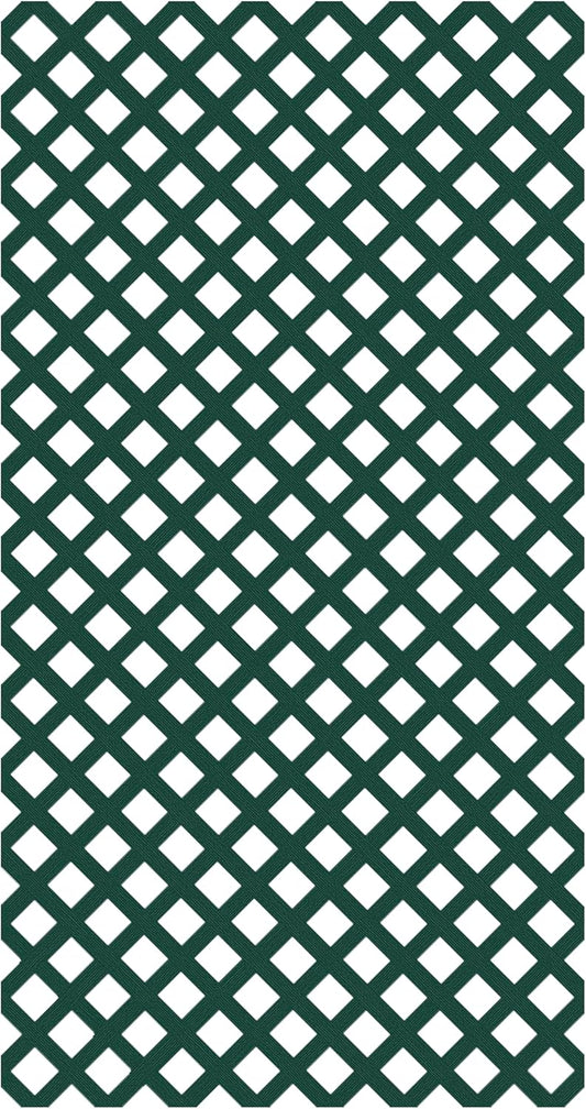 4 ft. x 8 ft. Woodland Green Garden Vinyl Lattice