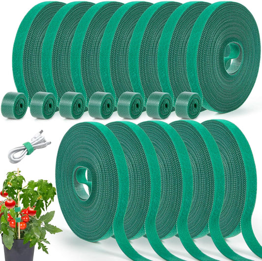 12 Rolls Plant Tape, Twist Ties for Plants 1/2" 394ft Garden Plant Ties, Green Tape, Soft and Tomato Plant Ties, Plant Twist Tie for Plant Gardening, Home, Office