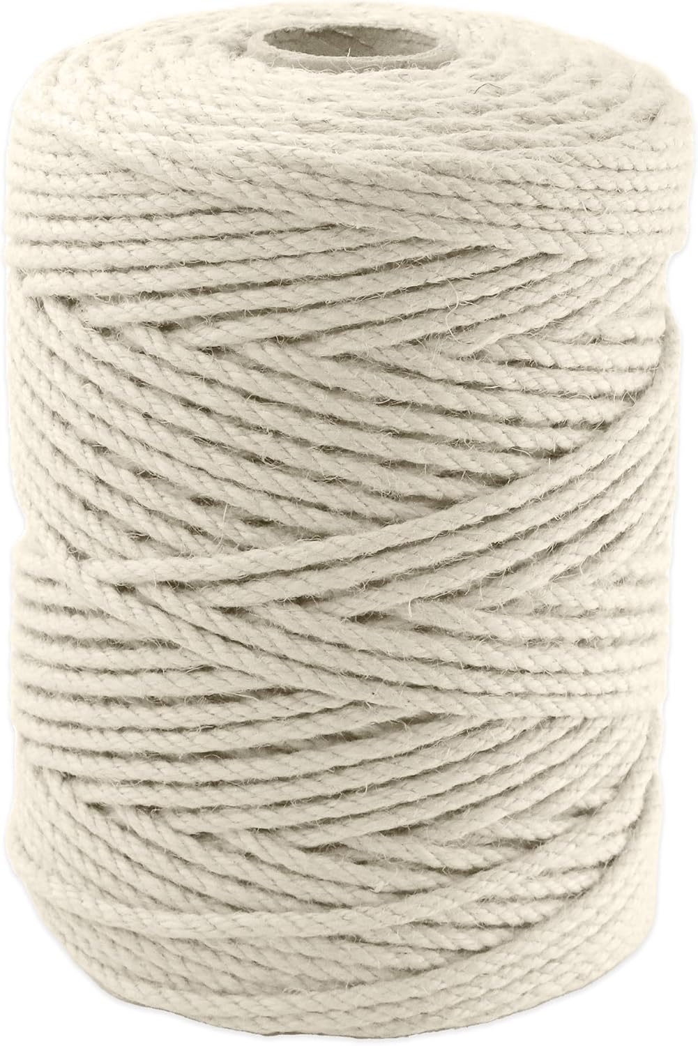 4mm x 400 Feet White Jute Rope, Twine for Gardening Tomato Climbing Plant Tie Floristry Crafts Gift Wrapping Packing Decor
