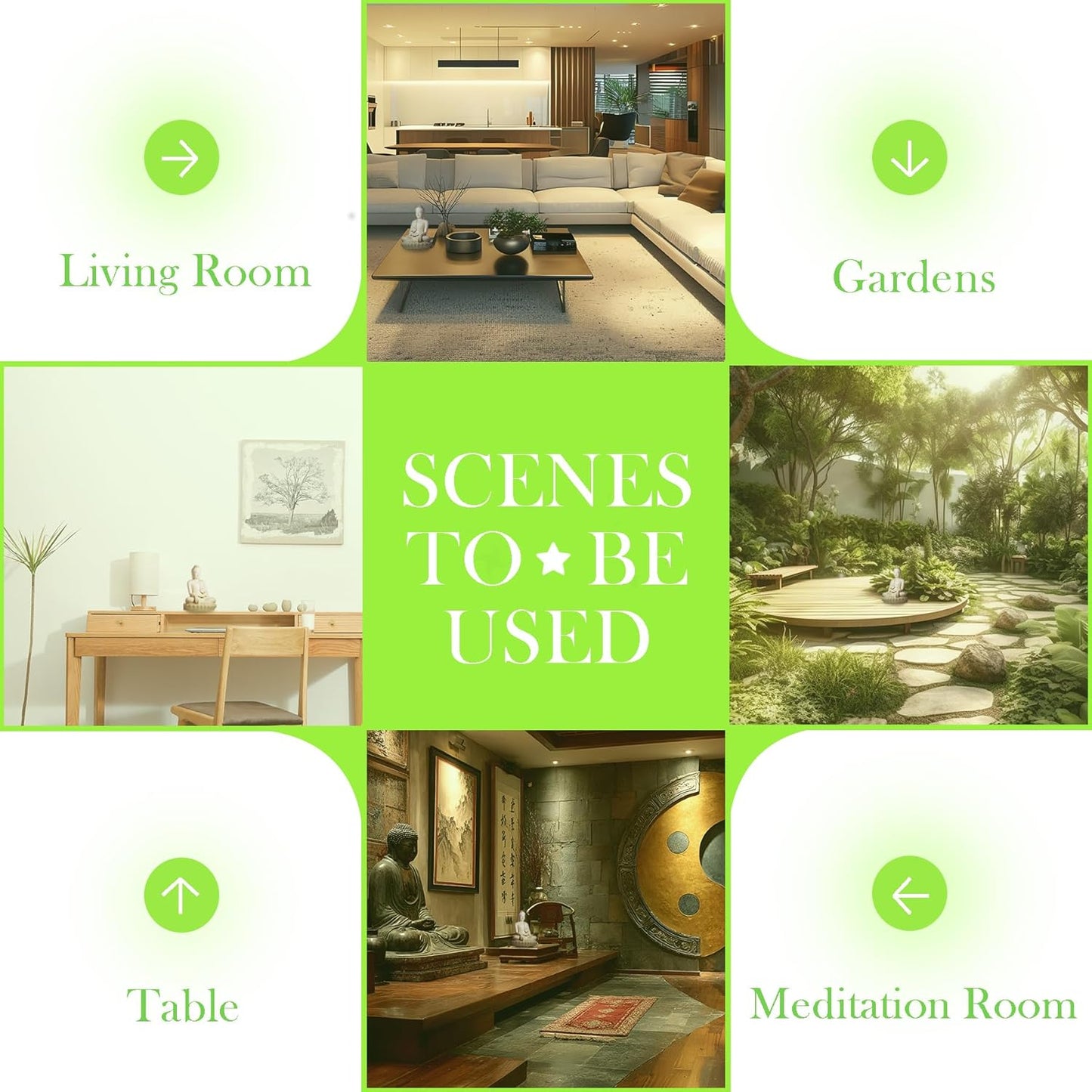 FENGSHUI-CAISHEN Top Ceramic Big Buddha Statue for Home, Meditation Sitting Buddha Figurine, Handmade Buddah, Buda, Budda, Buddha Statue Indoor/Outdoor, Buddha Decor & Gifts, Buddhas