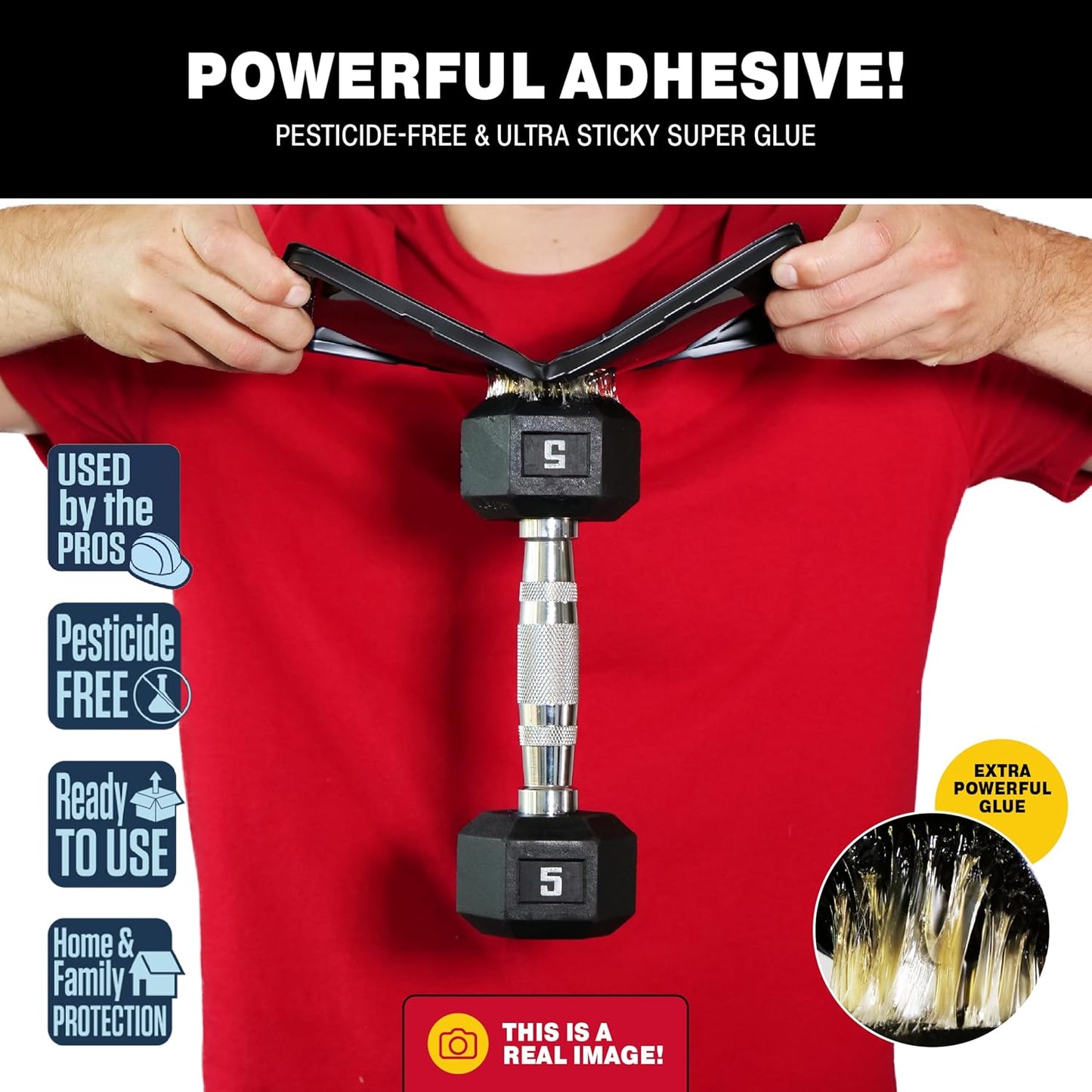 Catchmaster Rat, Snake and Mouse Traps 6Pk, Large Bulk Glue Rat Traps for Home, Adhesive Plastic Tray for Inside House, Snake, Mice, & Spider Catcher, Pest Control for House & Garage