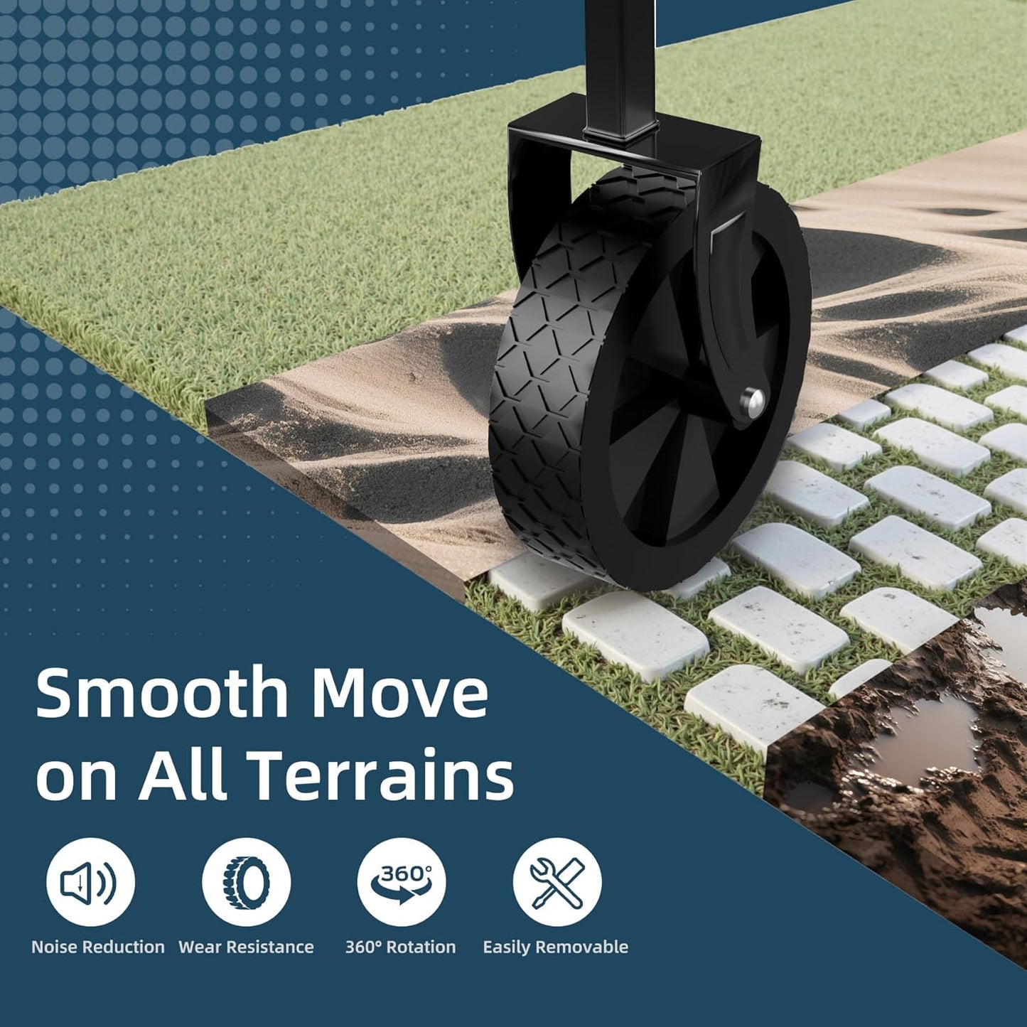 Favoyard Collapsible Wagon Carts with Extended Tailgate, Foldable 130L & 330LBS Portable Folding Wagons with All - Terrain Wheels & Drink Holders for Shopping, Garden, Camping & Beach, Black