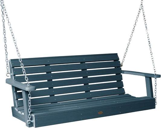 highwood Weatherly Porch Swing, 4 Feet, Nantucket Blue