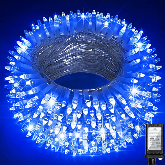 1500LED Christmas Lights Outdoor Use, 470ft 12 Modes Blue LED String Lights with Timer Dimmable, Waterproof Christmas Tree Lights for Xmas Patio Yard Fence Balcony Garden Party Decor Blue
