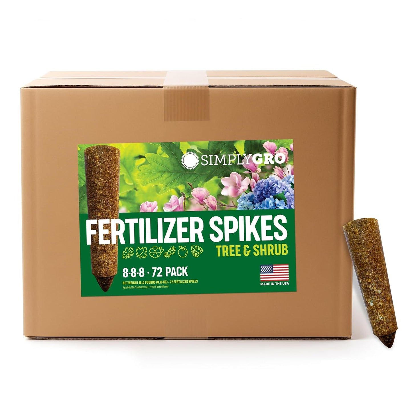 Tree & Shrub Fertilizer Spikes (72 Spikes - 18.0 Lbs)