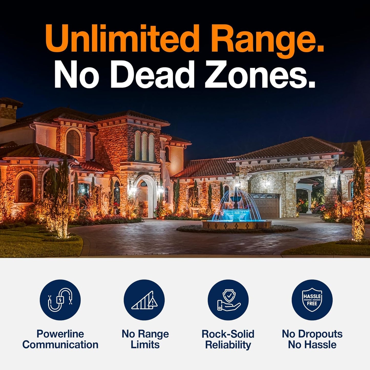 Haven Lighting 9 Series Pro Landscape Lighting Kit - Professional-Grade App Controlled Smart Lights with WiFi - Color Changing Exterior House Lighting, 10-Up LED Lights