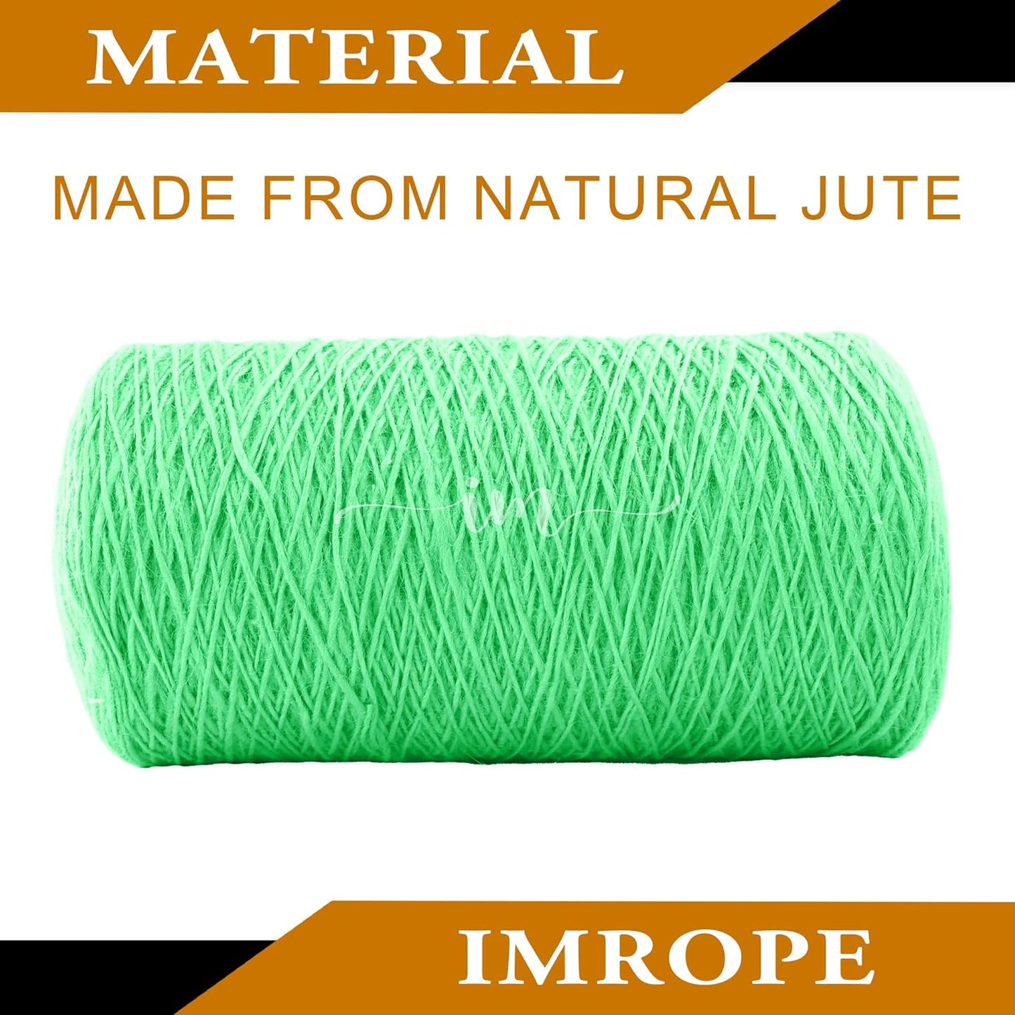 1mm x 2500 Feet Light Green Jute Rope, Twine for Gardening Tomato Climbing Plant Tie Floristry Crafts Gift Wrapping Packing Decor