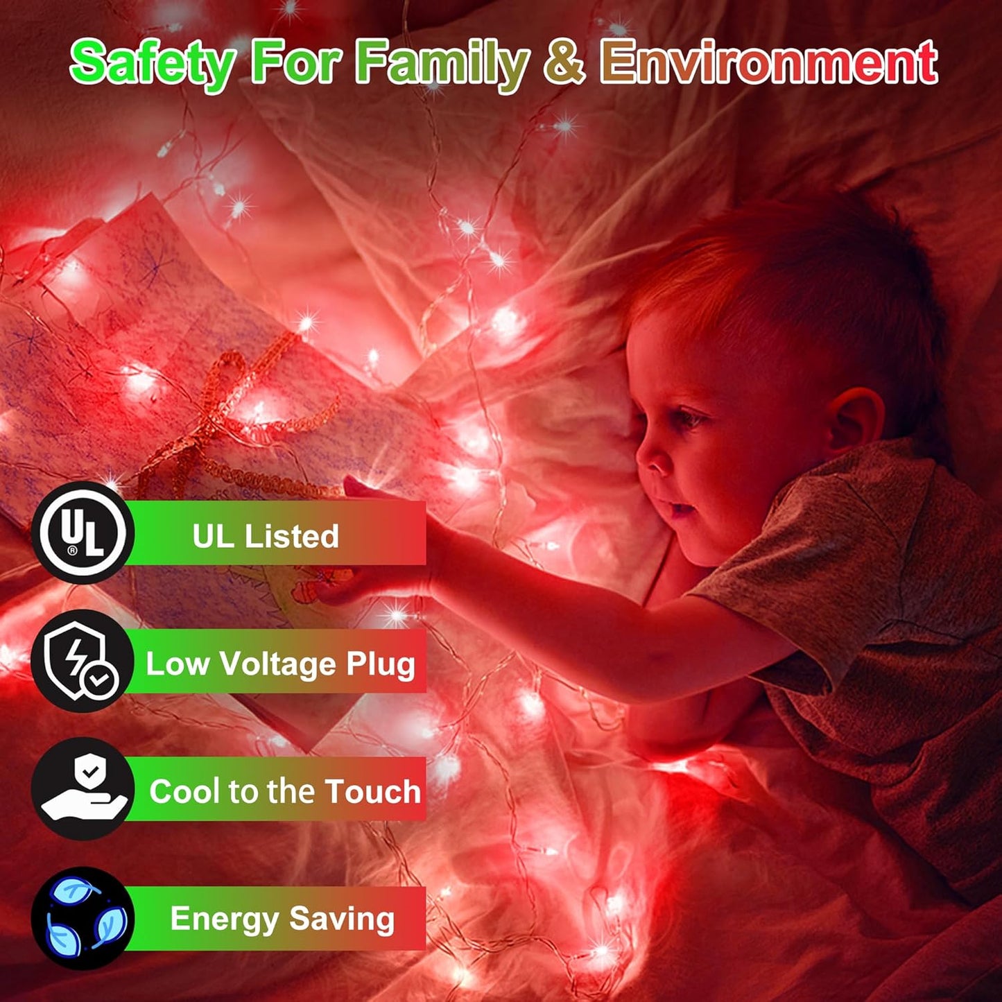 1500LED Christmas Lights Outdoor Use, 470ft 12 Modes Red LED String Lights with Timer Dimmable, Waterproof Christmas Tree Lights for Xmas Patio Yard Fence Balcony Garden Party Decor Red