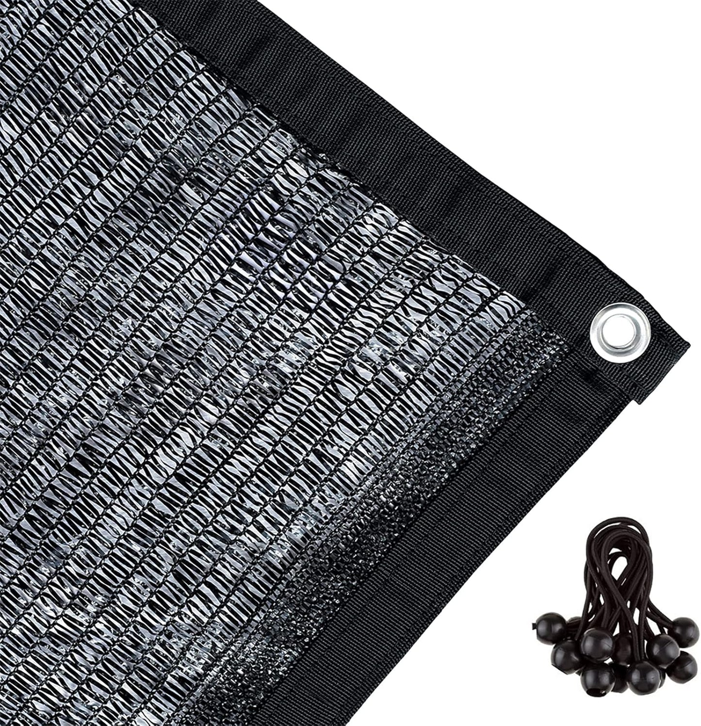 Agfabric 12x16ft Shade Cloth 50% Garden Shades Sunblock Shade Cloth with Grommets for Garden Patio,Black