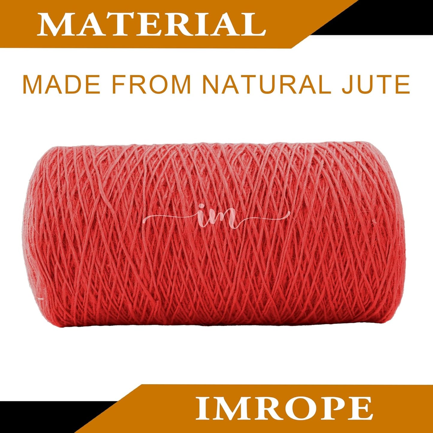 1mm x 2000 Feet Red Jute Rope, Twine for Gardening Tomato Climbing Plant Tie Floristry Crafts Gift Wrapping Packing Decor