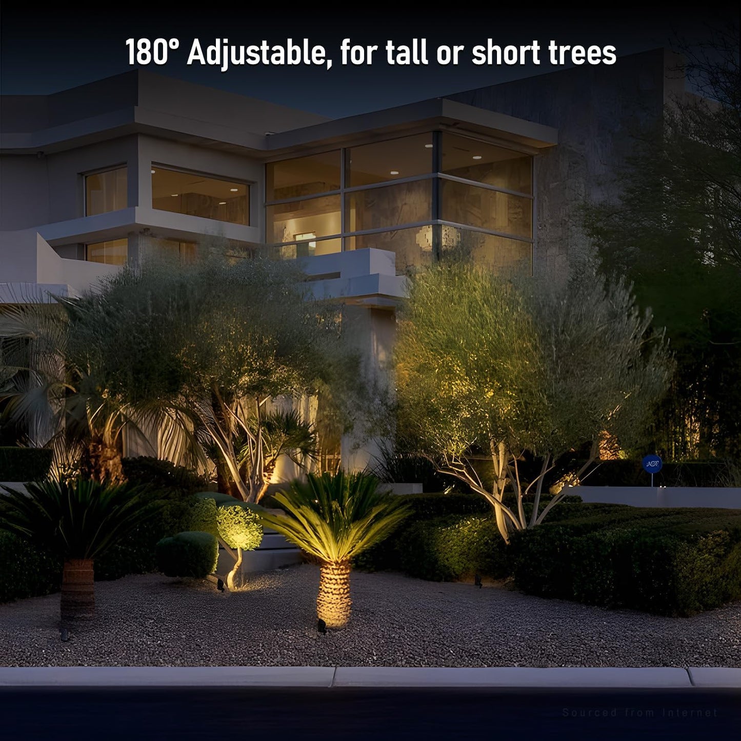 LEONLITE 8-Pack Low Voltage LED Landscape Spotlight, 5W 12V Pathway Lights Outdoor, CRI90, Aluminum Spot Lights for Garden, ETL Listed, IP65 Waterproof, 3000K Warm White, Oil Rubbed Bronze