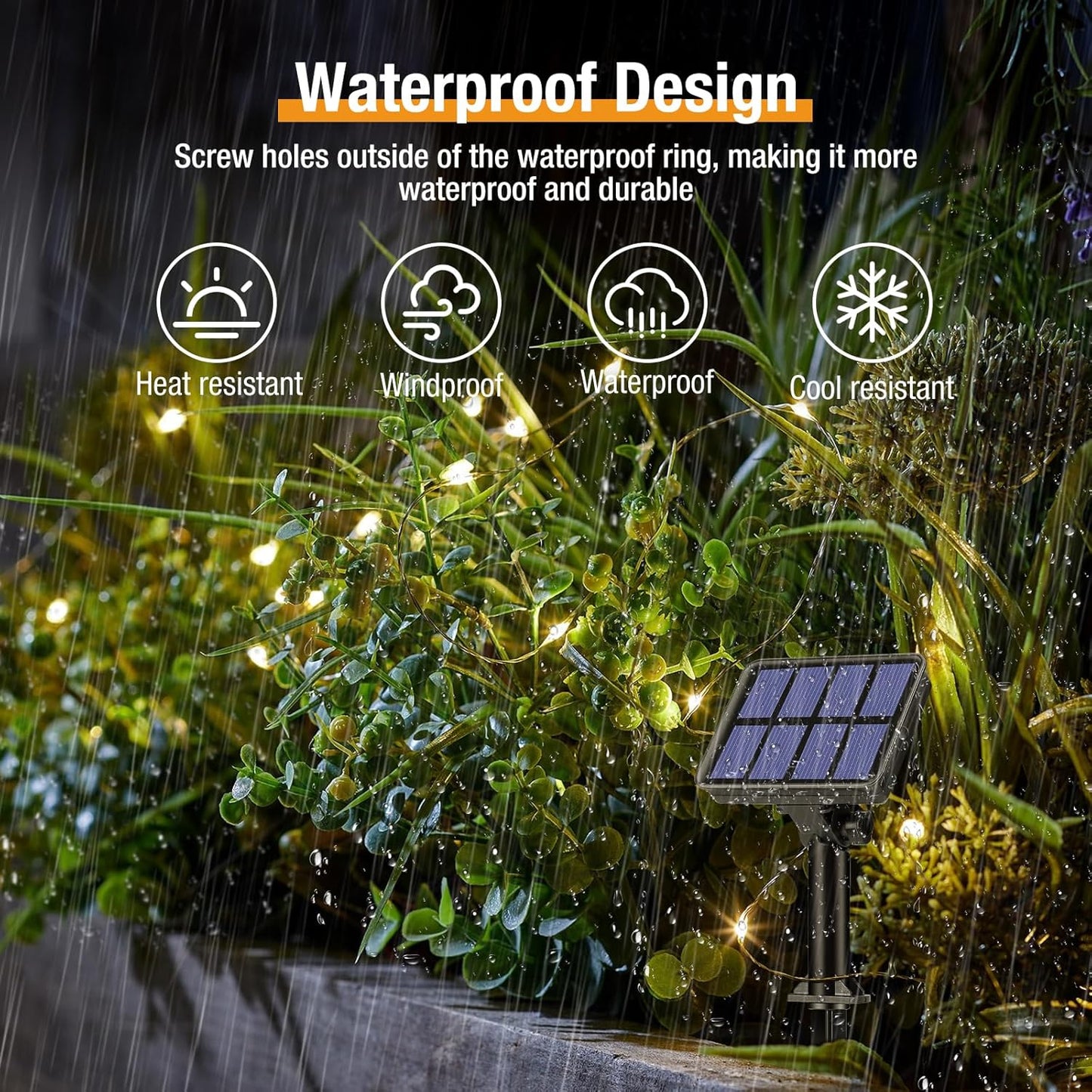 8 Pack Solar String Lights Outdoor, 640LED 264FT Waterproof 8 Modes Copper Wire Solar Twinkle Lights for Outside Garden Patio Tree Christmas Wedding Party Decor