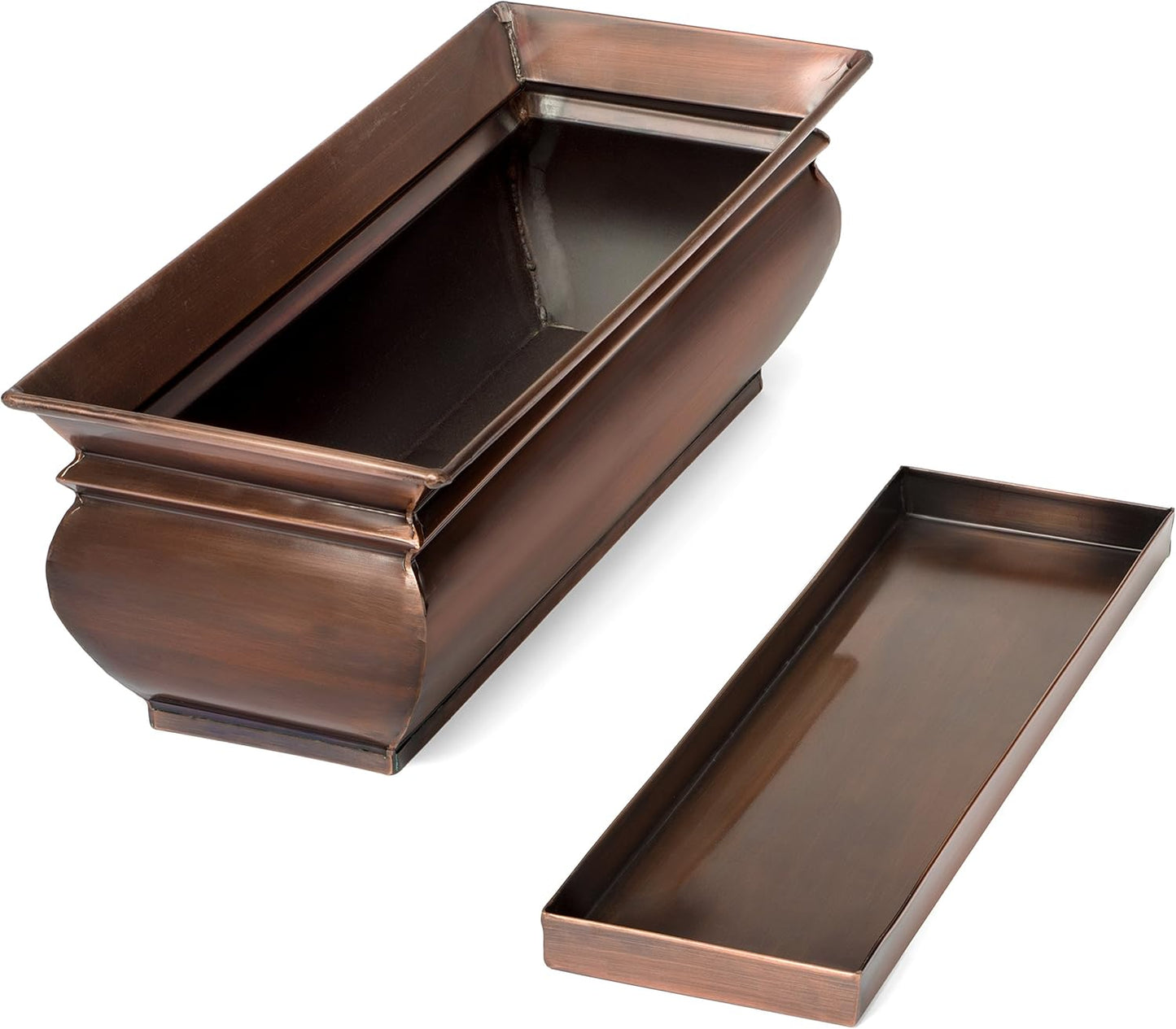 H Potter Herb Planter Pots Succulent Window Box Rectangular Indoor Outdoor Flower Garden Planters Dimensions 16 x 6 x 5.75 Inches (2)