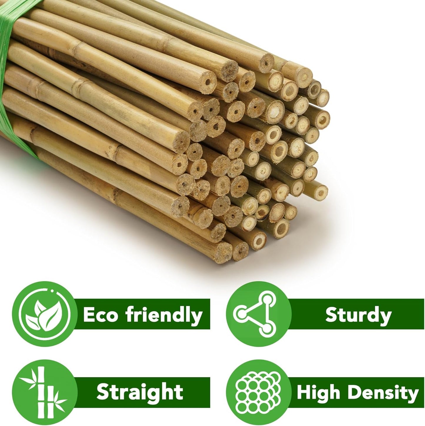 150 Pcs 18 inches Bamboo Stakes, Natural Bamboo Sticks Plant Support Stake for Indoor and Outdoor Climbing Plants