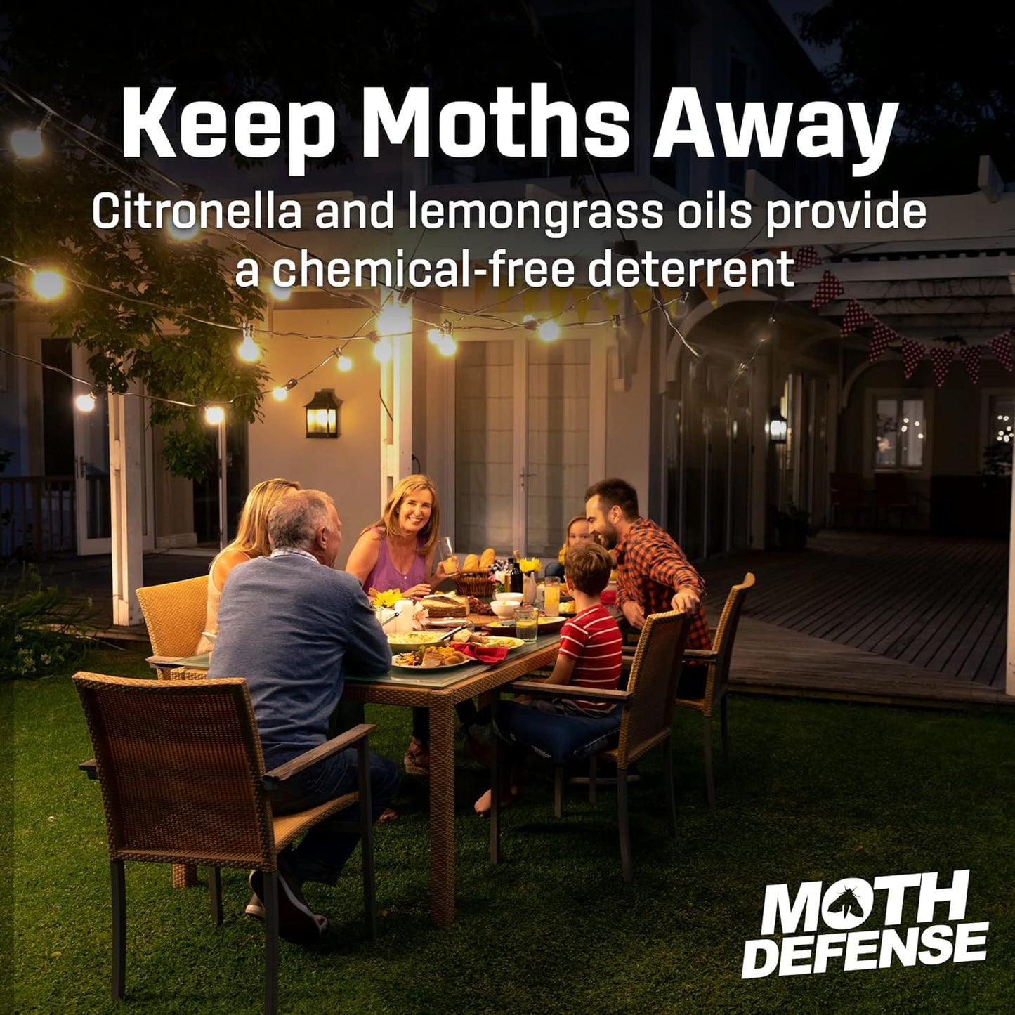 Exterminators Choice Moth Defense Spray - 32 fl oz - Natural Lemongrass & Citronella - Moth Spray - Safe Around Kids & Pets