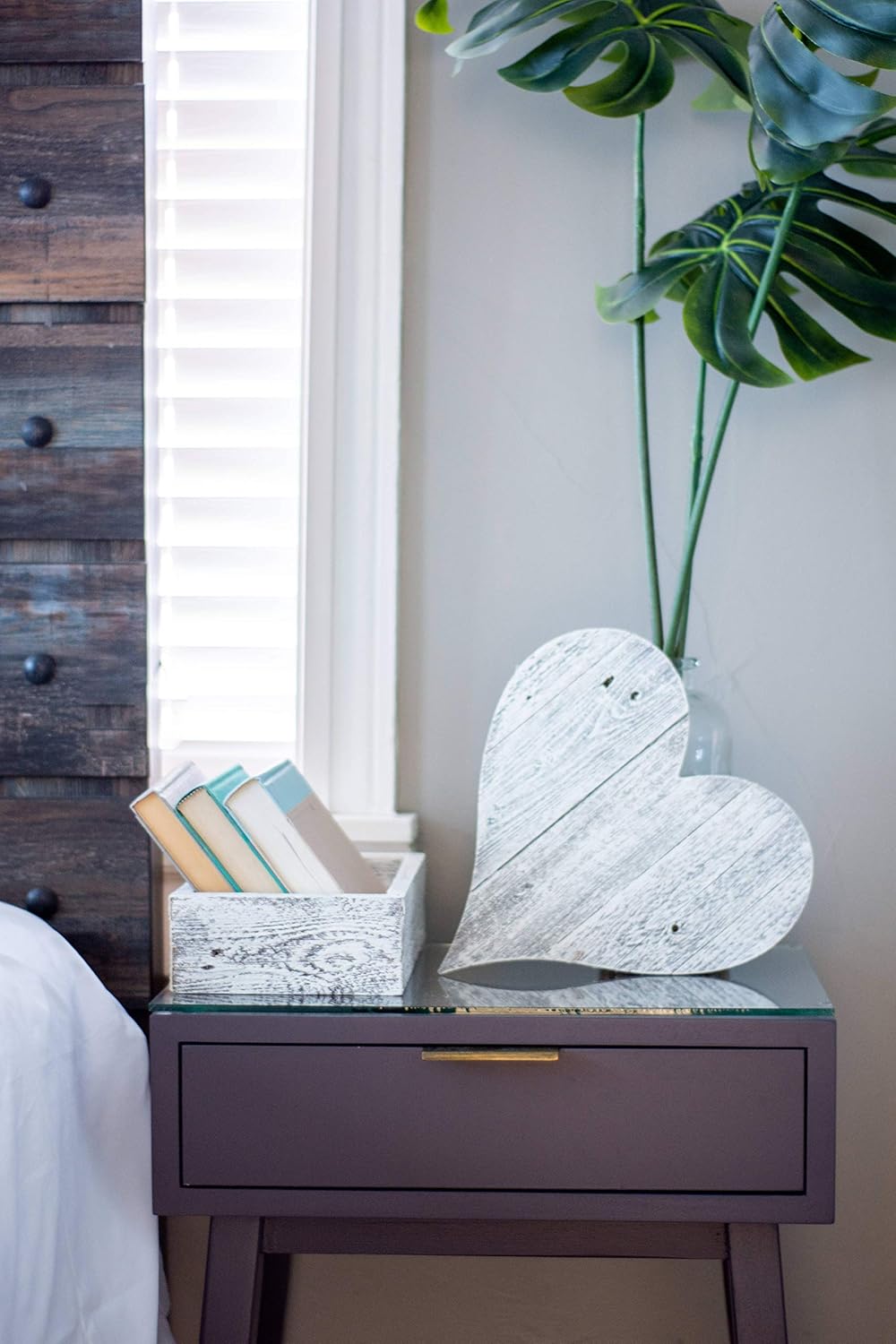 Small Wooden Planter Box – Rustic 1-Pack Wood Window Planter Box Set for Centerpieces & Storage – Durable Wooden Boxes for Decor - Perfect Toilet Basket for Bathroom Organizer