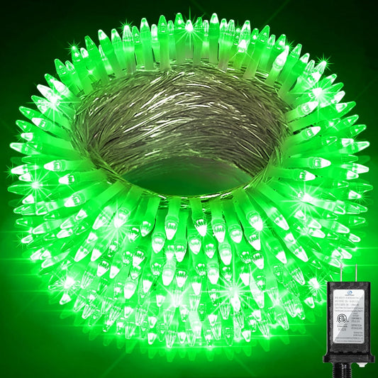 750LED Christmas Lights Outdoor Use, 240ft 12 Modes Green LED String Lights with Timer Dimmable, Waterproof Christmas Tree Lights for Xmas Patio Yard Fence Balcony Garden Party Decor Green