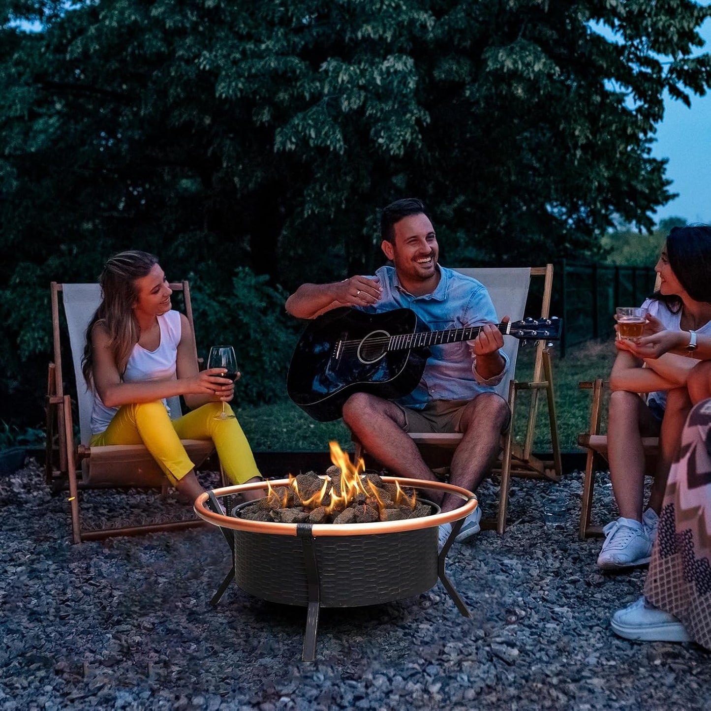 5 lb 1.2-2 Inch Medium Black Lava Rocks for Fire Pits, Indoor Fireplaces, Outdoor Gas Fire Tables, Garden Landscaping Decoration