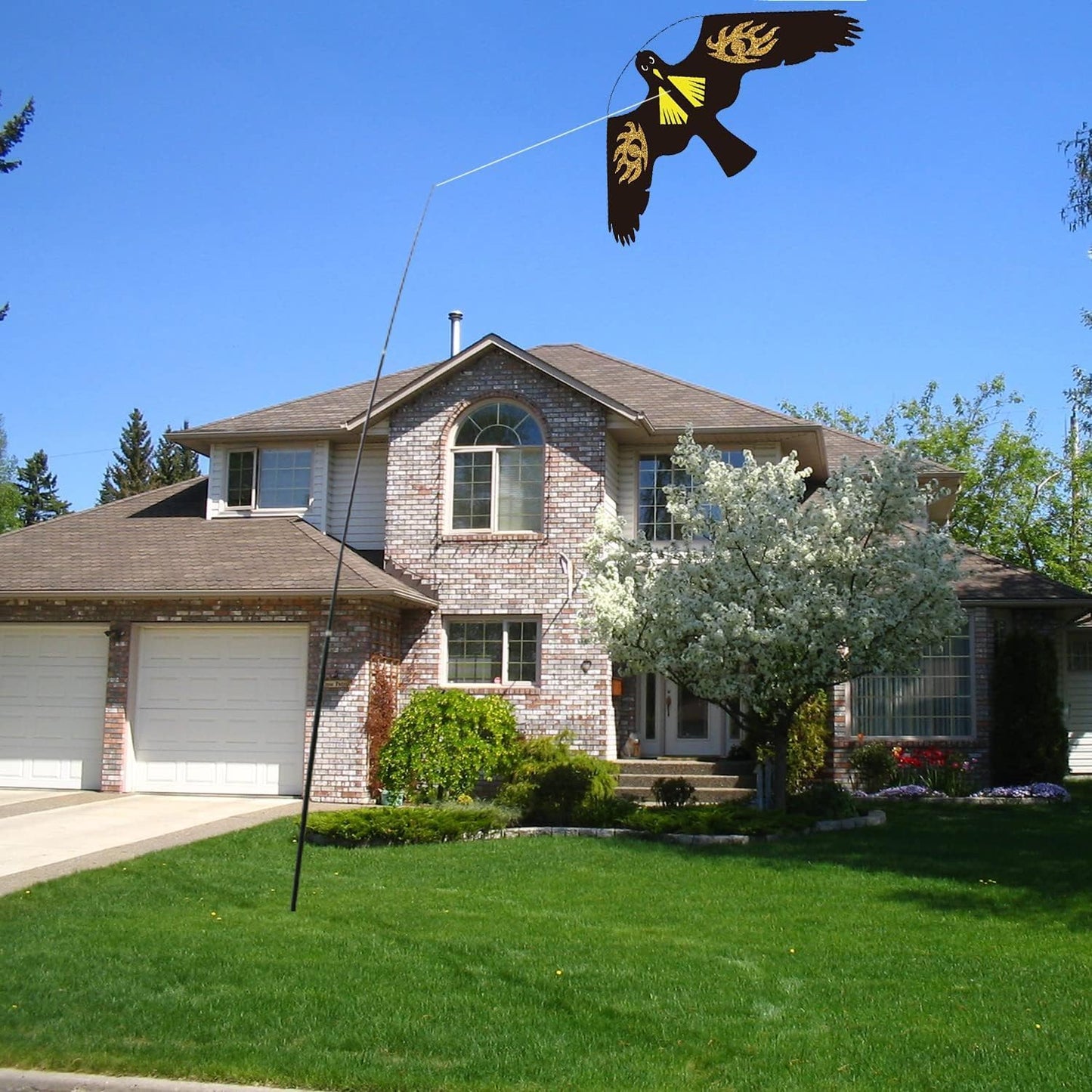 Bird Hawk Flying Kite for Crops Farm Protector Bird Scarer Flying Kites Without Pole - Style E Kite