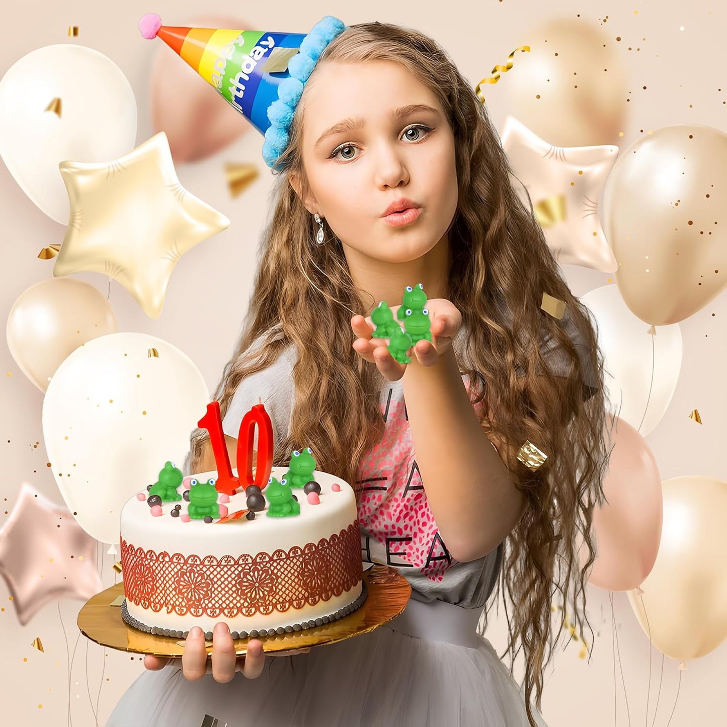 50 PCS Mini Frogs Garden Decor Tiny Plastic Frogs Miniature Resin Frog Figurines for Fairy Garden Miniature Moss Landscape Decoration (0.59 x 0.6 inches)