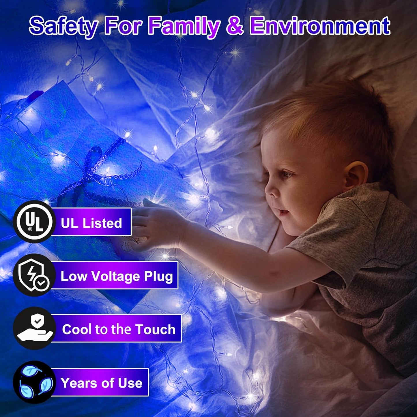 1500 LED Christmas Lights Outdoor Use, 492ft 8 Lighting Modes Fairy Lights for Outside, Christmas Tree Lights Outdoor IP44 Waterproof for Xmas Patio Yard Fence Deck Balcony Garden Decor Blue