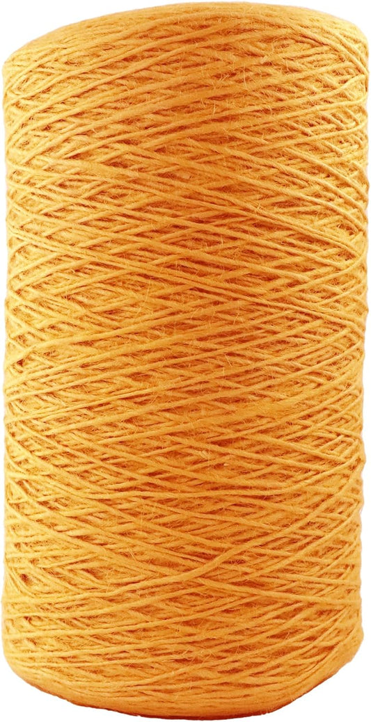 1mm x 2000 Feet Orange Jute Rope, Twine for Gardening Tomato Climbing Plant Tie Floristry Crafts Gift Wrapping Packing Decor