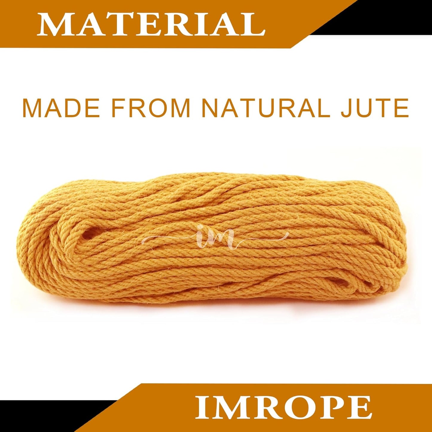 6mm x 150 Feet Orange Jute Rope, Twine for Gardening Tomato Climbing Plant Tie Floristry Crafts Gift Wrapping Packing Decor