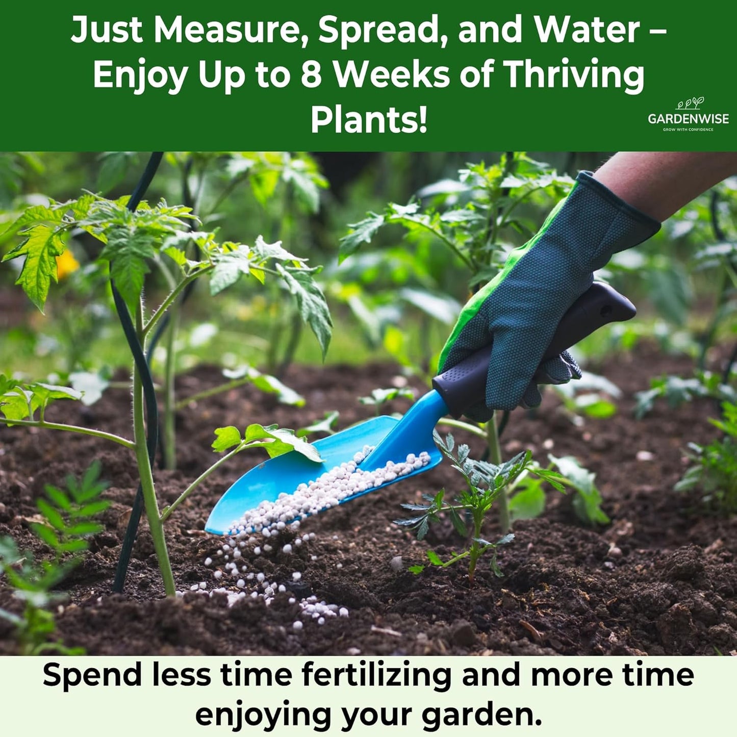 10-10-10 Plant Fertilizer Slow Release - 10 10 10 All Purpose Granular Garden Fertilizer for Vegetables, Tomato, Arborvitae, Shrubs, Rose, Flowers, Fruit, Fig Trees (2 QUARTS)