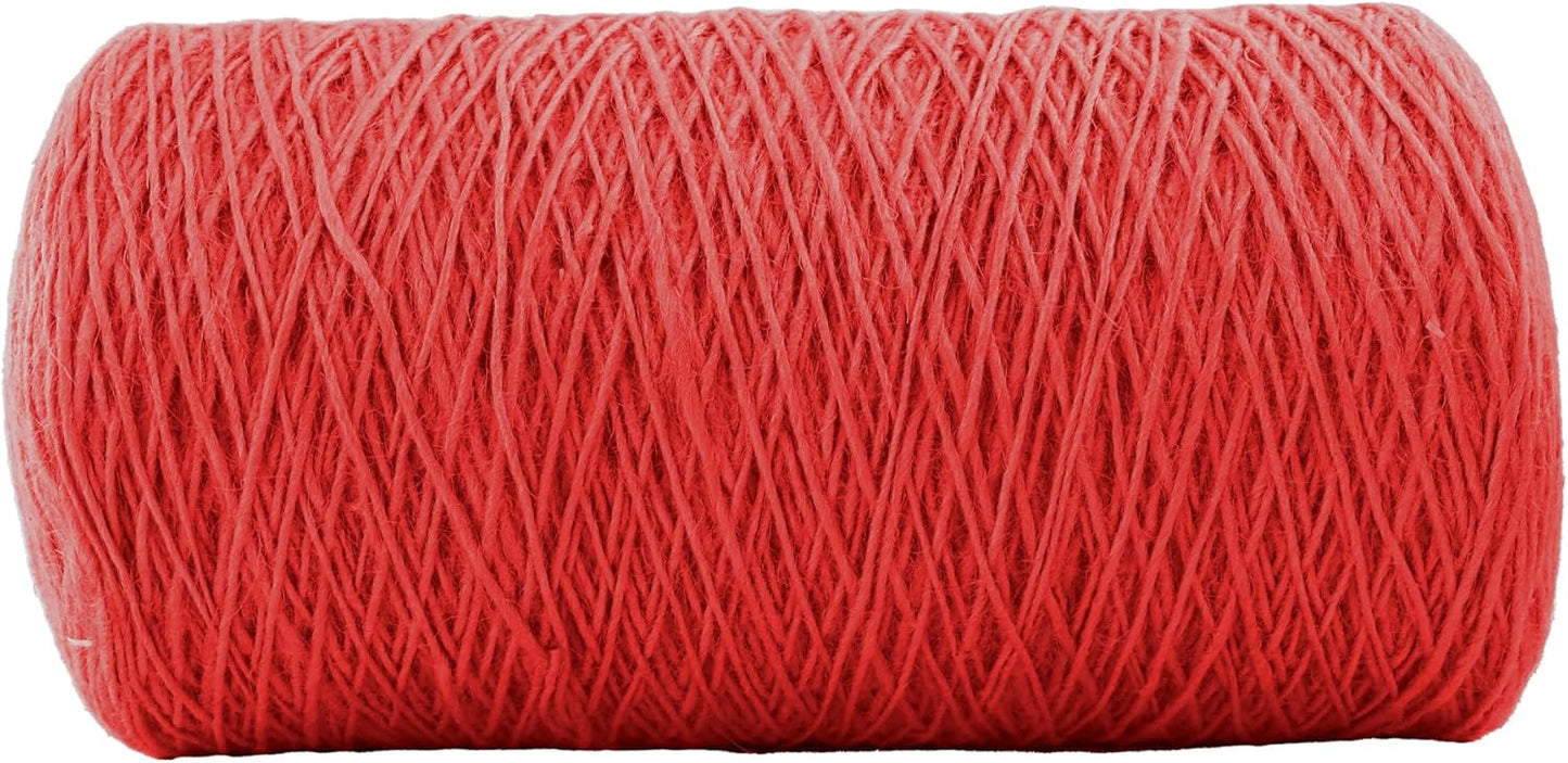 1mm x 2000 Feet Red Jute Rope, Twine for Gardening Tomato Climbing Plant Tie Floristry Crafts Gift Wrapping Packing Decor